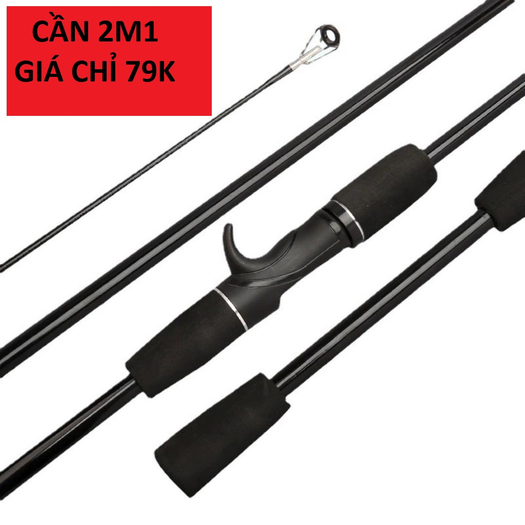 Cần câu lure máy ngang và máy đứng carbon Sói Đen War Wolf
