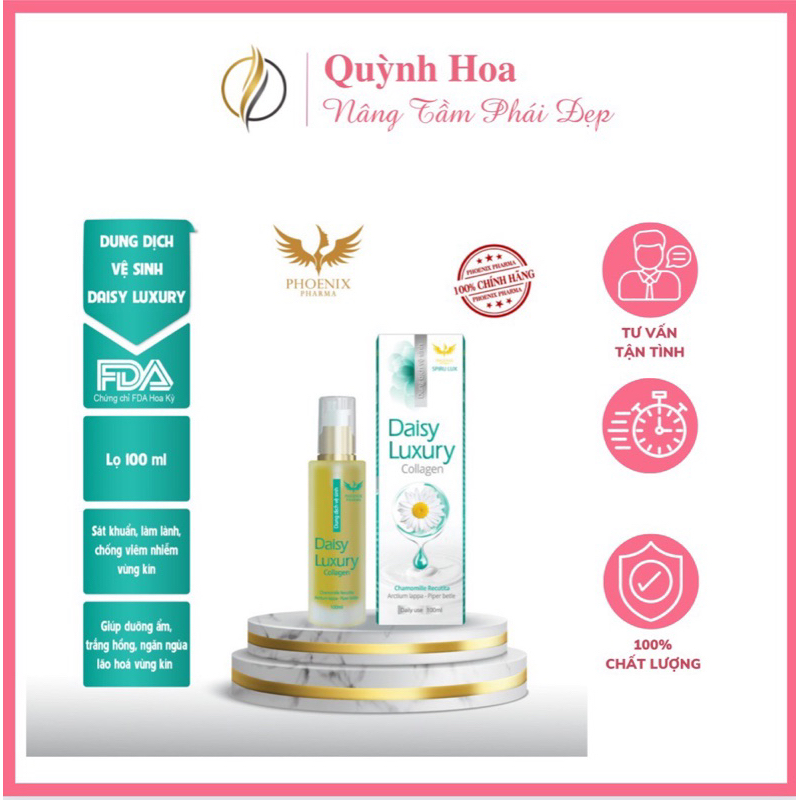 Dung Dịch Vệ Sinh Daisy Luxury Collagen 100 Ml