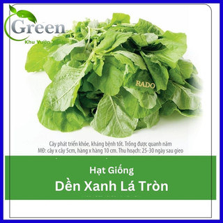 Hạt Giống Rau Dền Xanh Lá Tròn