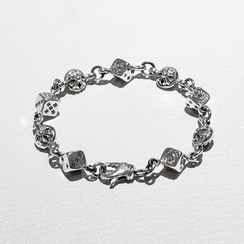 Vòng tay Chrome Heart Không Gỉ Chrome Hearts Mạ bạc S925 Tinh Xảo Cao cấp Kèm Hộp