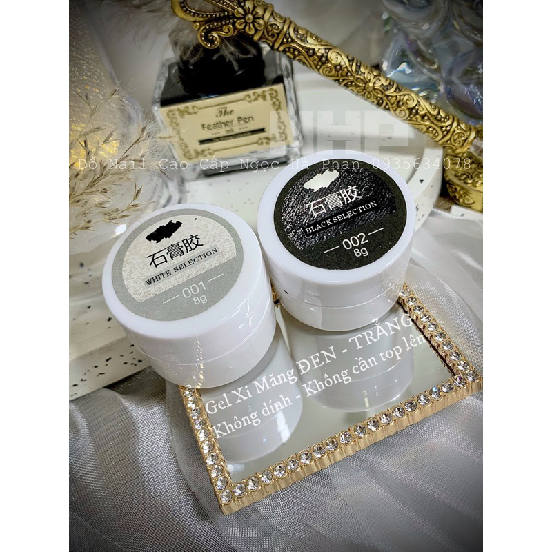 Gel xi măng Đen - Trắng