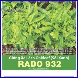 Hạt Giống Xà Lách Oakleaf Sồi Xanh