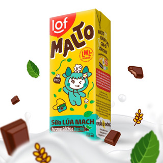 Sữa lúa mạch Malto 180ml x 4hộp ( 4 lốc tặng 1 ly nhựa)