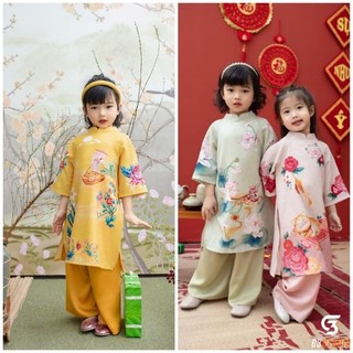 😍 Đẹp chuẩn luôn nhé sét áo dài cách tân cao cấp đẹp cho bé gái hàng chuẩn xịn