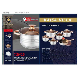 Bộ nồi Đức 6 món 9 đáy siêu víp Kaisai Villa
