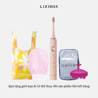 Combo bàn chải điện, túi đựng mỹ phẩm, lược gội đầu, bao tay