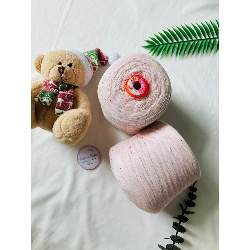 Yarn - Sợi 100% Organic Cotton - Sợi chập  - Sợi mền siêu nhẹ và mát dùng đan móc sản phẩm mùa hè