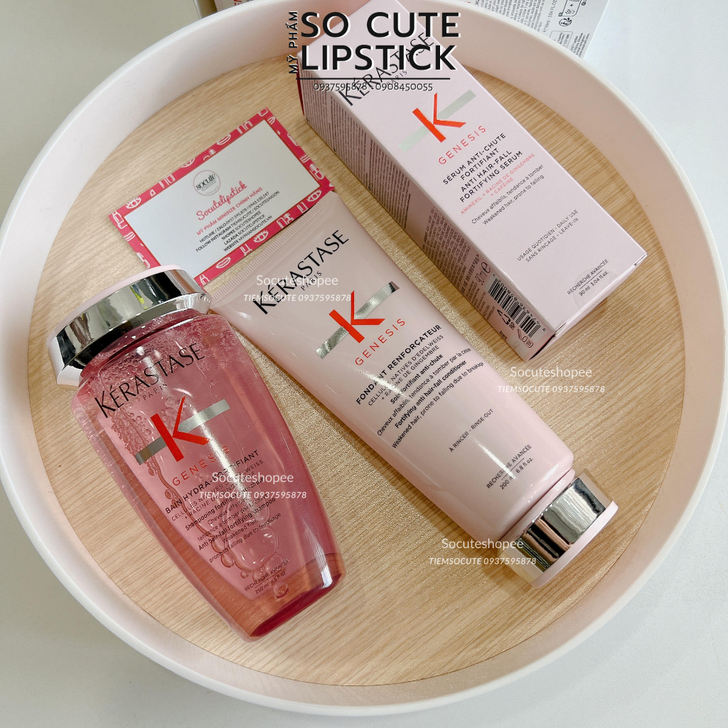 Dầu Gội - Dầu Xả Ngăn Ngừa Tóc Gãy rụng Kerastase Genesis Bain Hydra-Fortifiant 200ml