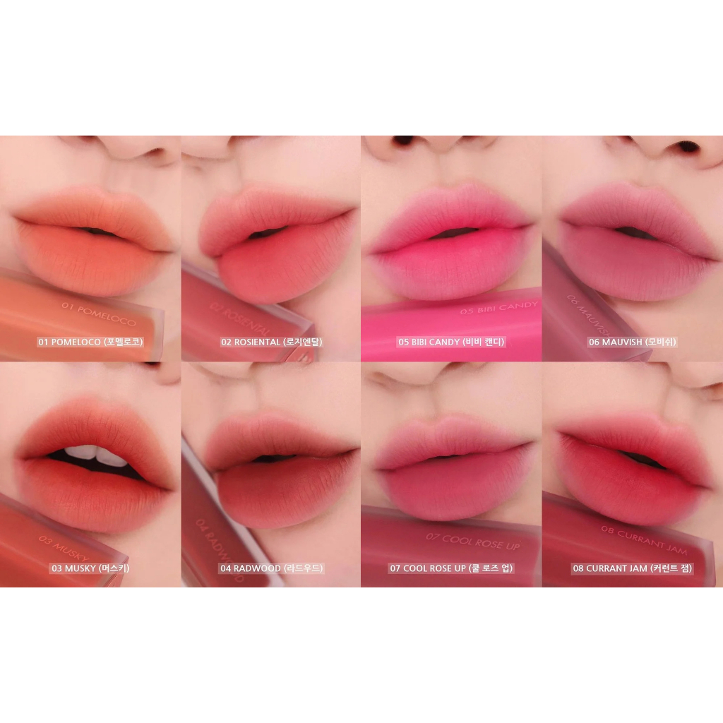 Son Romand Kem Lì Vỏ Vuông Blur Fudge Tint Full Màu Hàn Quốc 5g