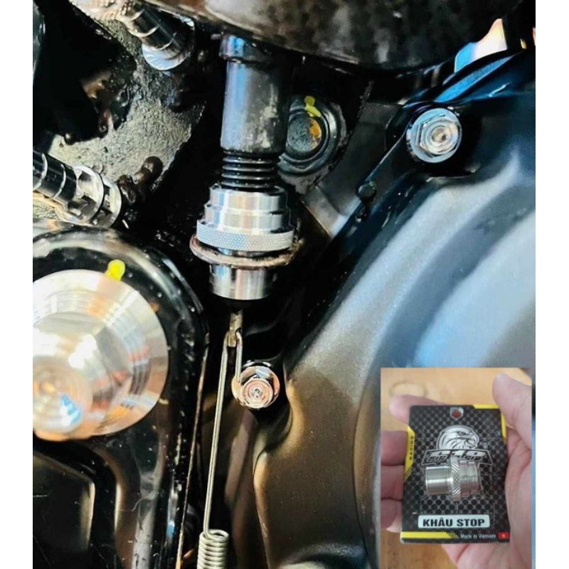 Khâu stop inox304 gắn được nhiều dòng xe