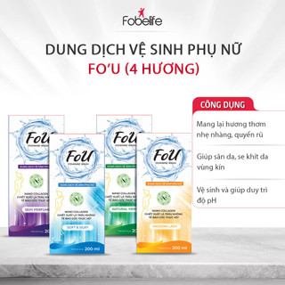 (Che Tên) Dung Dịch Vệ Sinh Fo'U Fobe Lá Trầu Không Mang Lại Hương Thơm Quyến Rũ, Săn da, Se khít vùng kín