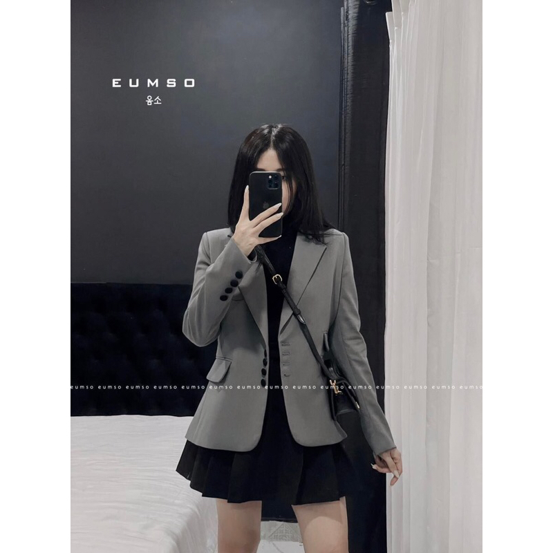 EUMSO - Áo blazer RONA GRAY BLAZER