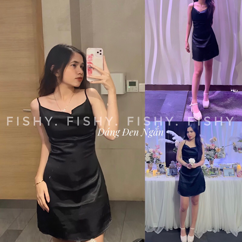 (ẢNH THẬT+THIẾT KẾ SỐ ĐO) Đầm Hai Dây Lụa Nữ Dáng Dài Ngắn Nhiều Màu Đơn Giatn Loshie Dress Dành Cho Nữ DB. FISHY | BigBuy360 - bigbuy360.vn
