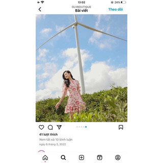Pass đầm hoa size M OLV (newtag)