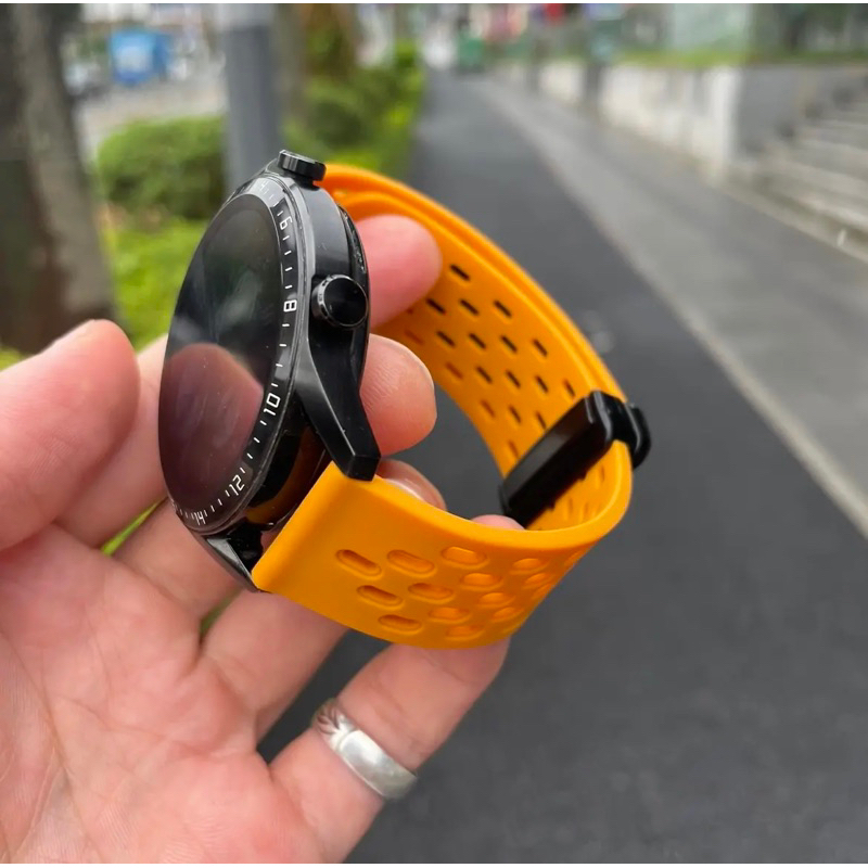 DÂY ĐEO ĐỒNG HỒ THÔNG MINH_Dây silicone đục lỗ đồng hồ thông minh 20mm 22mm