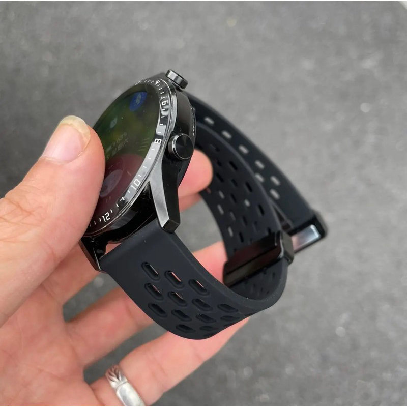 DÂY ĐEO ĐỒNG HỒ THÔNG MINH_Dây silicone đục lỗ đồng hồ thông minh 20mm 22mm