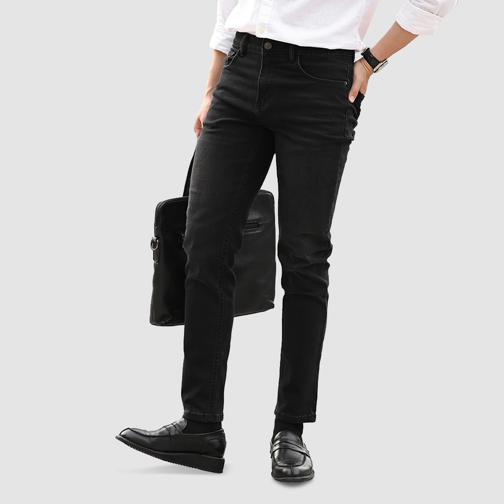 Quần jeans G23 SLIMFIT NEW JEANS dày dặn form Slimfit Xám đậm - THE GMEN ELEGANT EST 2017