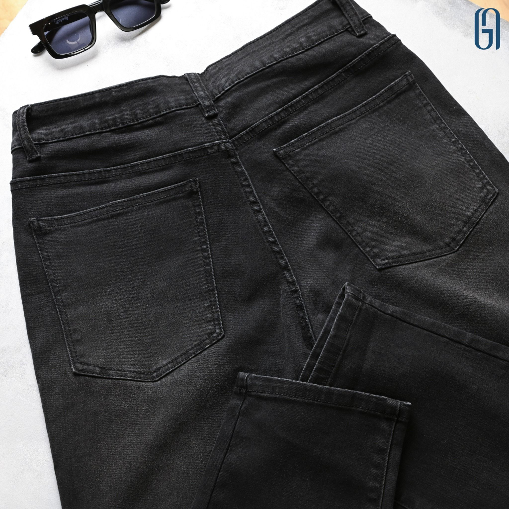 Quần jeans G23 SMART NEW JEANS dày dặn form Smart ngắn Xám đậm - THE GMEN ELEGANT EST 2017