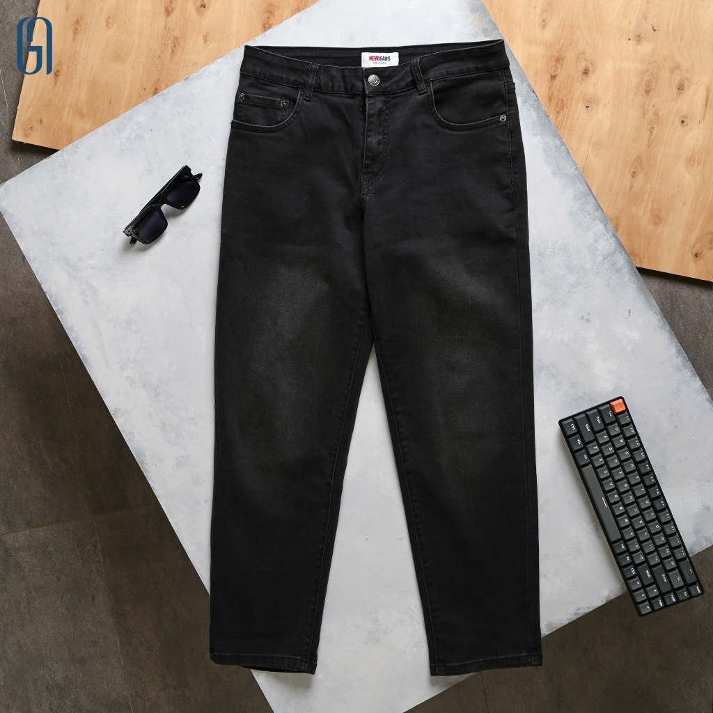 Quần jeans G23 SMART NEW JEANS dày dặn form Smart ngắn Xám đậm - THE GMEN ELEGANT EST 2017