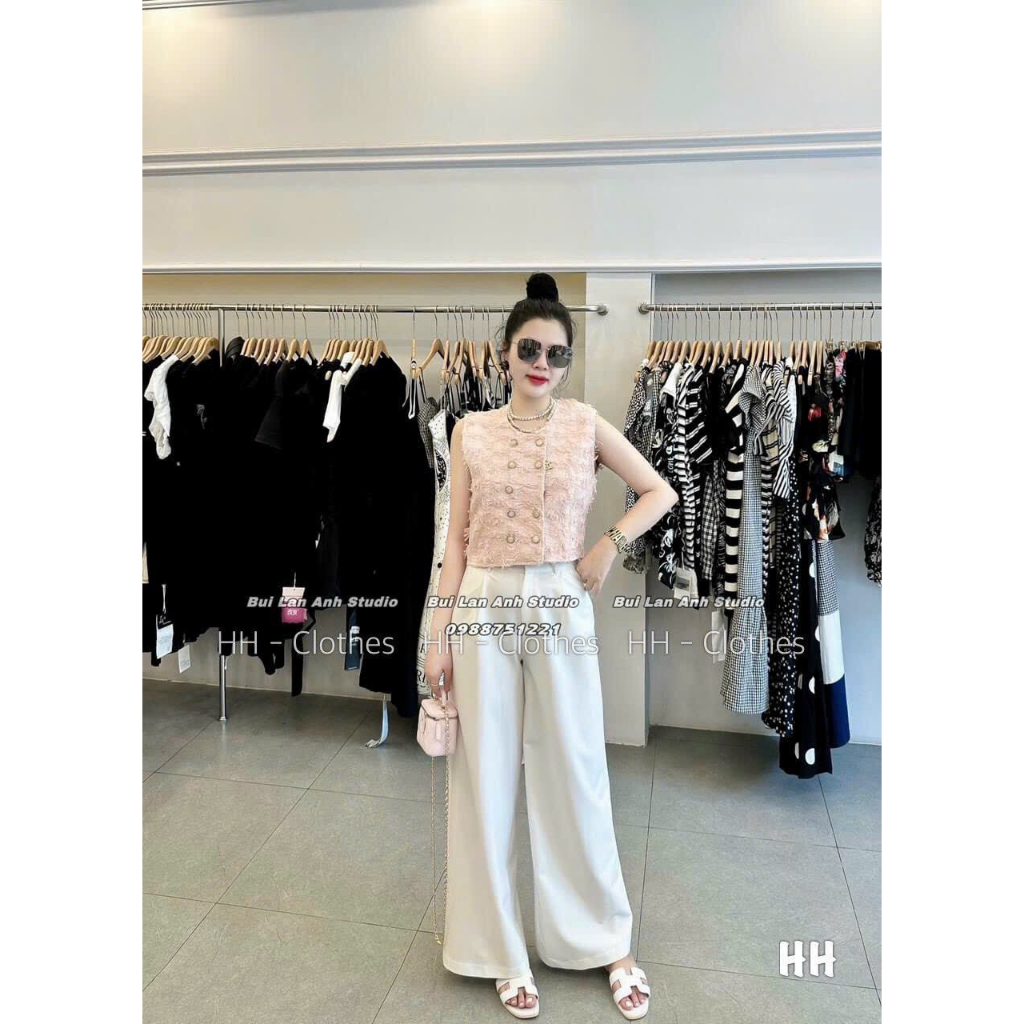 Áo Dạ Rua Gile Cúc Ngọc Có Lót Trong Áo Dạ Sát Nách Dáng Ngắn 2 Hàng Cúc Freesize