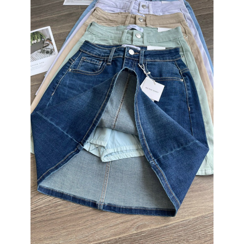 Chân váy jeans vnxk