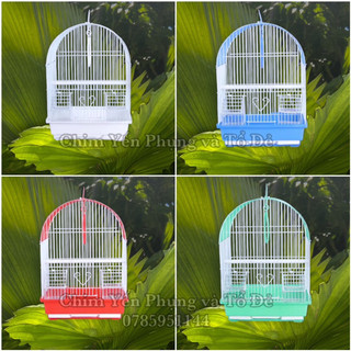 Lồng chim mái vòm cho chim cảnh (đủ phụ kiện) [Sg-giao hoả tốc 2h]