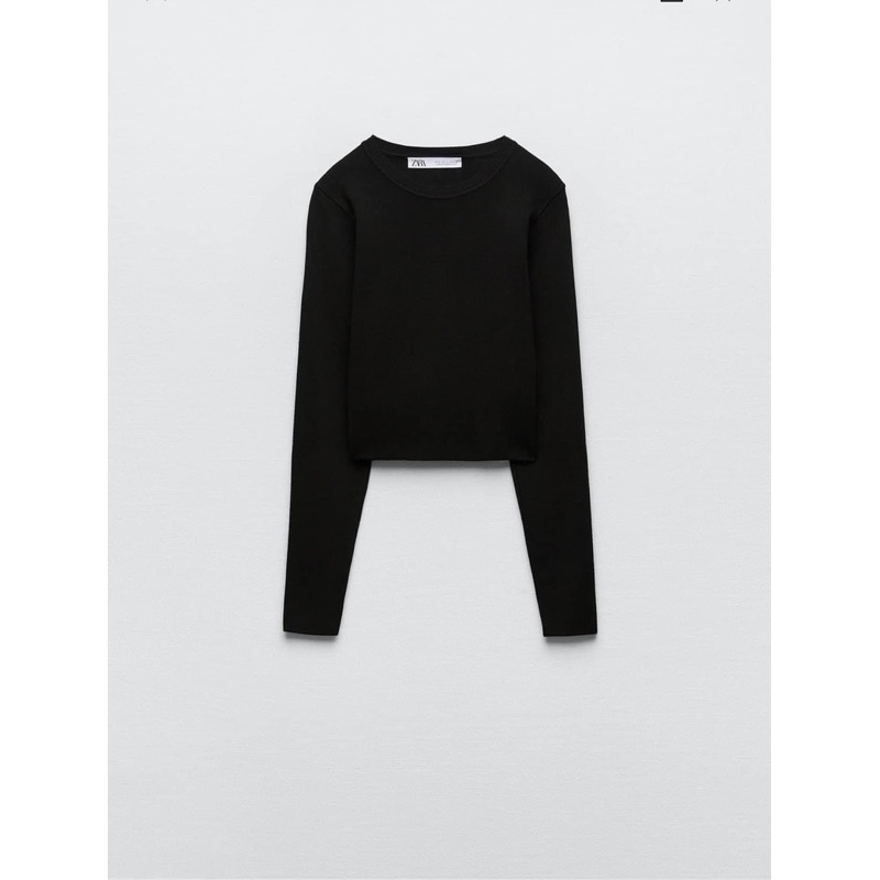 Áo len croptop Zara nữ