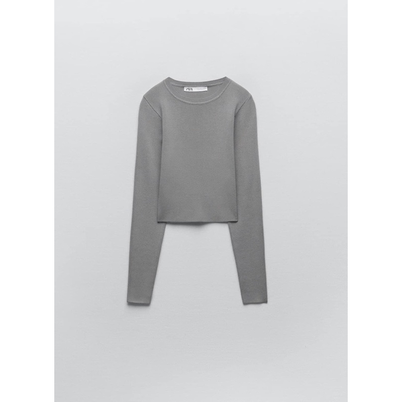 Áo len croptop Zara nữ