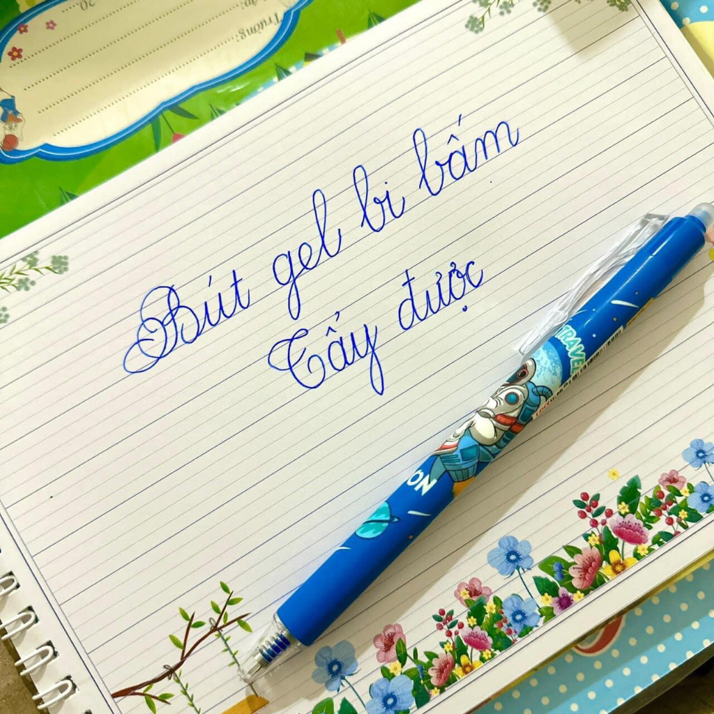 Hộp 12 Cây Bút Gel Đầu Bấm Tẩy Xóa Được  nhiều mẫu dễ thương