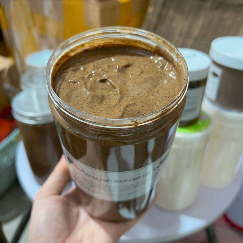 Tẩy Tế Bào Chết Cafe Sữa Dừa Làm Sạch Da Dành Cho Body