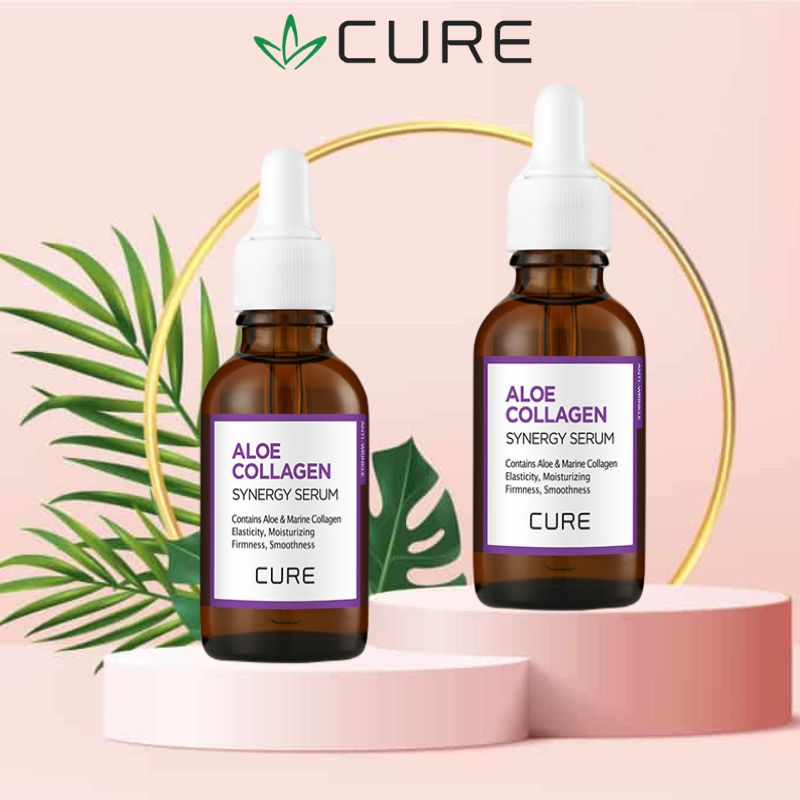 Serum chống lão hoá CURE siêu cấp ẩm, phục hồi da lão hóa giảm nếp nhăn 30G-Cure Alone collagen synergy-HEVINA VIỆT NAM