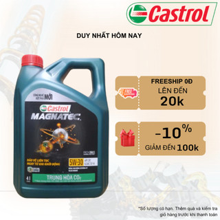 Dầu nhớt ô tô công nghệ tổng hợp castrol magnatec 5w30 can 4l
