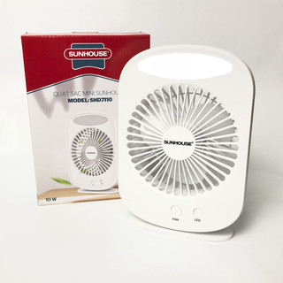 Quạt sạc mini SUNHOUSE SHD7110 - Bảo hành 12 tháng