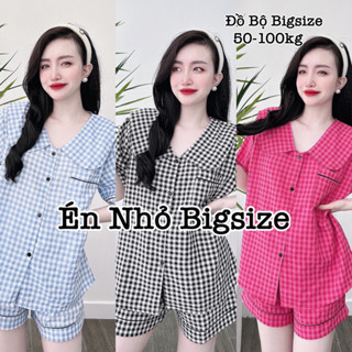 Đồ Bộ Pijlama Bigsize Đồ ngủ Nữ Mặc Nhà Đùi Đũi Xốp Xinh Đẹp Lụa Nhật Cao Cấp Én Nhỏ Đủ size 50-100kg
