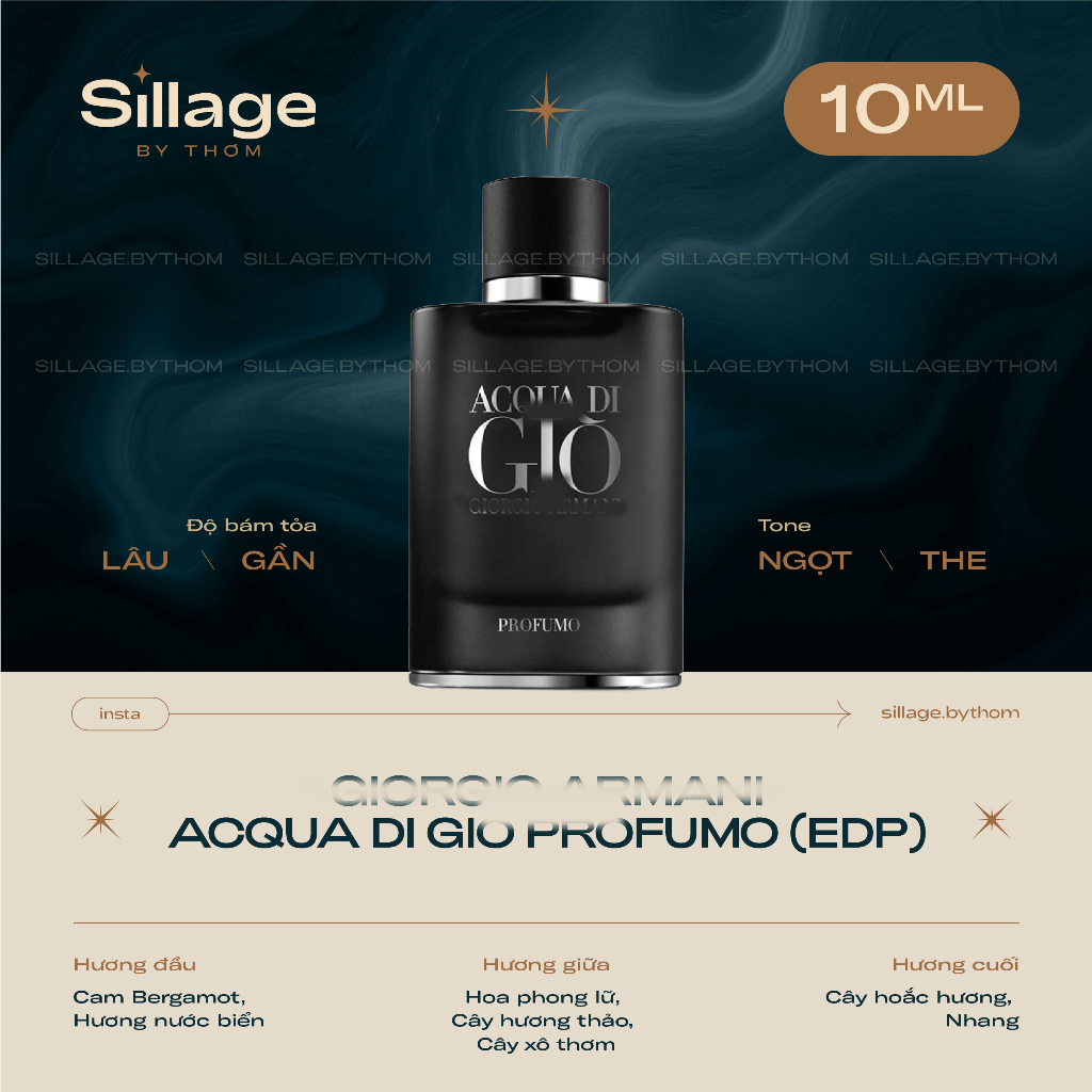 G I O R G I O A R M A N I GIO PROFUMO EDT | Mẫu thử nước hoa nam