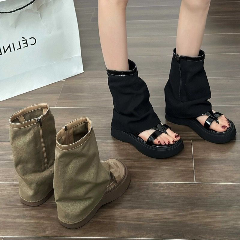 Order - Giày dép nữ QC cao cấp fullbox boost nữ hở ngón chiến binh siêu xinh 2 màu