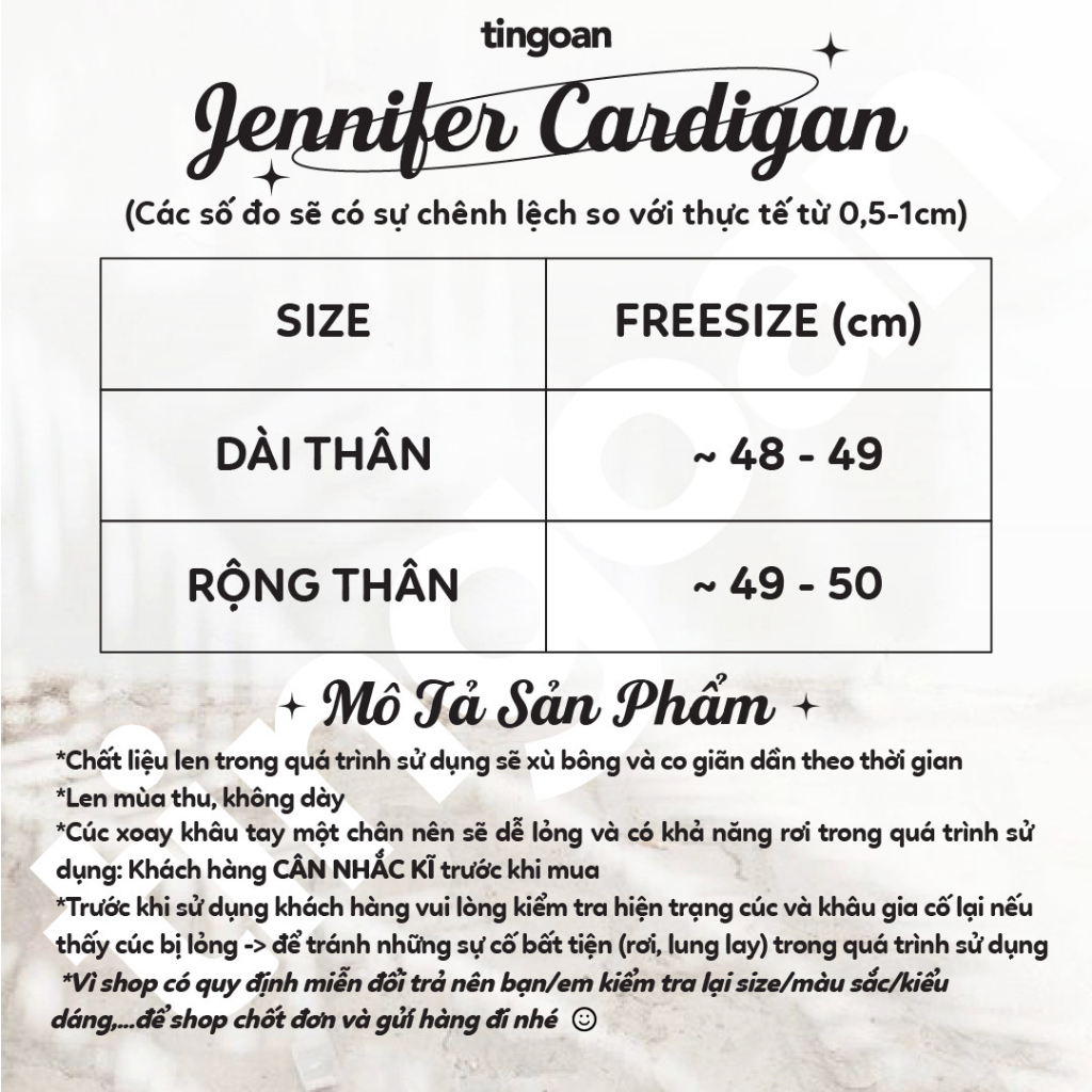 TINGOAN® Áo len xù cardigan 4 túi mint viền đen JENNIFER CARDIGAN/MINT