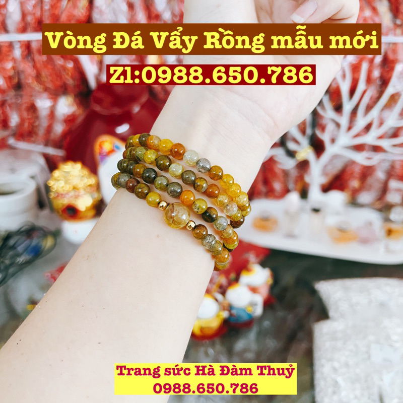 🔥 Hot 🔥 Vòng Đá Vẩy Rồng mẫu mới🐉 mang sức mạnh của Rồng giúp mạnh khoẻ, may mắn