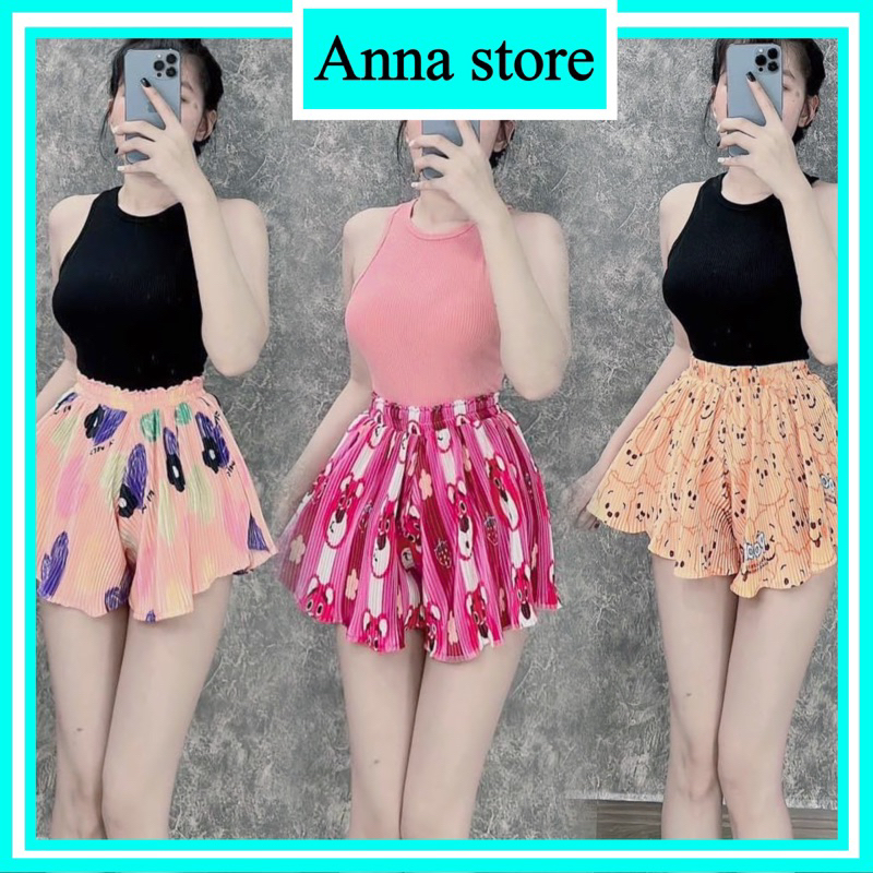 Set Bộ Áo Croptop cổ yếm Kèm Quần Ống Suông Form Rộng hoa văn cute M1014
