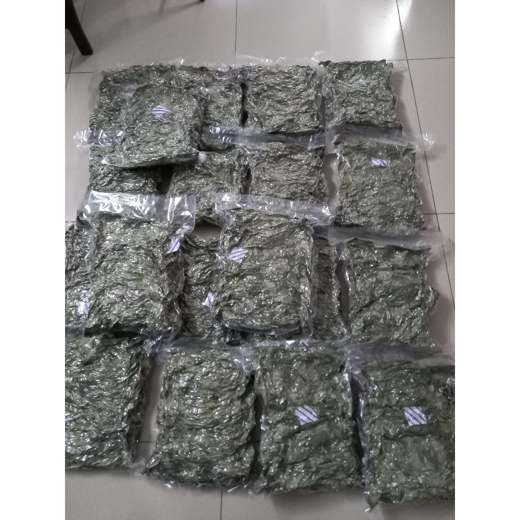 Lá sương sâm lông khô làm thạch sương sâm, 200g, có tặng nang mực