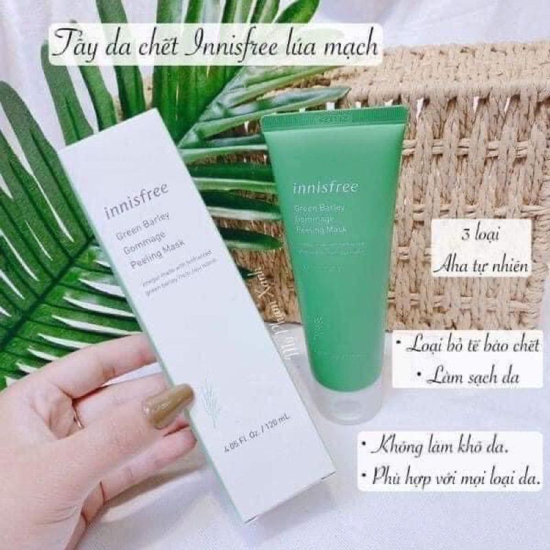Tẩy da chết Innisfree lúa mạch Hàn quốc