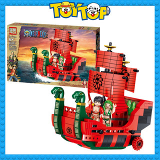 Đồ chơi lắp ráp xếp hình ghép One Piece : Tàu thuyền của Boa Hancock NINE SNAKE PIRATE SHIP PRCK 69853