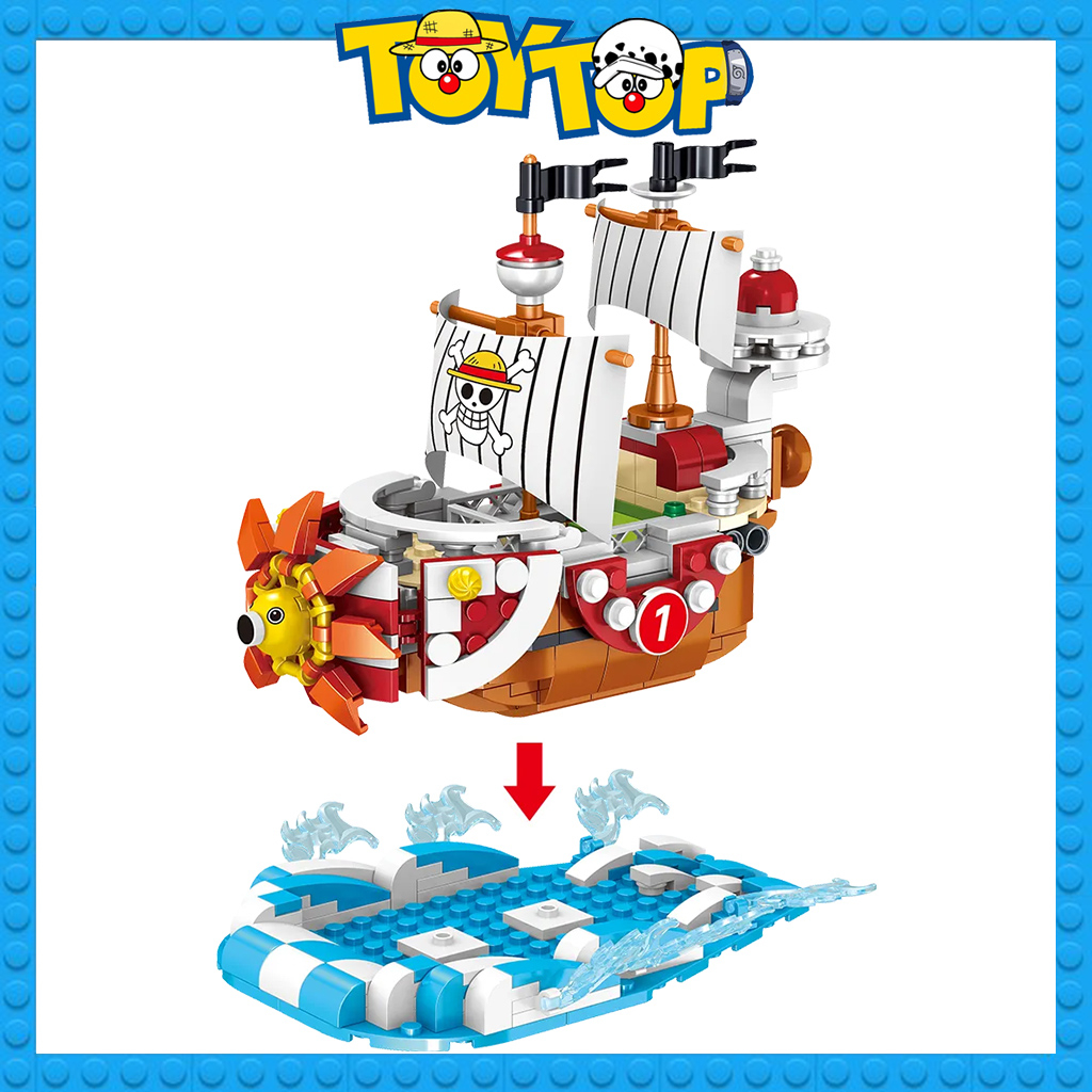 Đồ chơi lắp ráp xếp hình ghép One Piece : Tàu thuyền của Băng mũ rơm Luffy Sanji THOUSAND SUNNY SHIP PRCK 69852