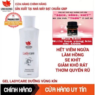 [CHÍNH HÃNG] GEL PHỤ KHOA LADYCARE LINH HƯƠNG MUA KÈM NƯỚC HOA VÙNG KÍN