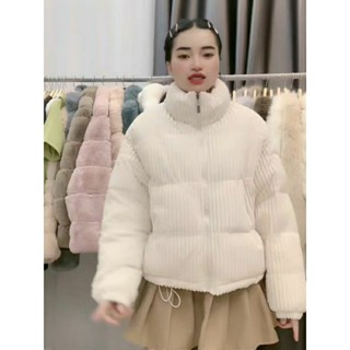 Áo Phao nhung tăm quảng châu siêu hót- Áo khoác phao nữ mùa đông