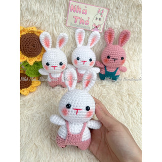 [Handmade] Móc khoá len thỏ