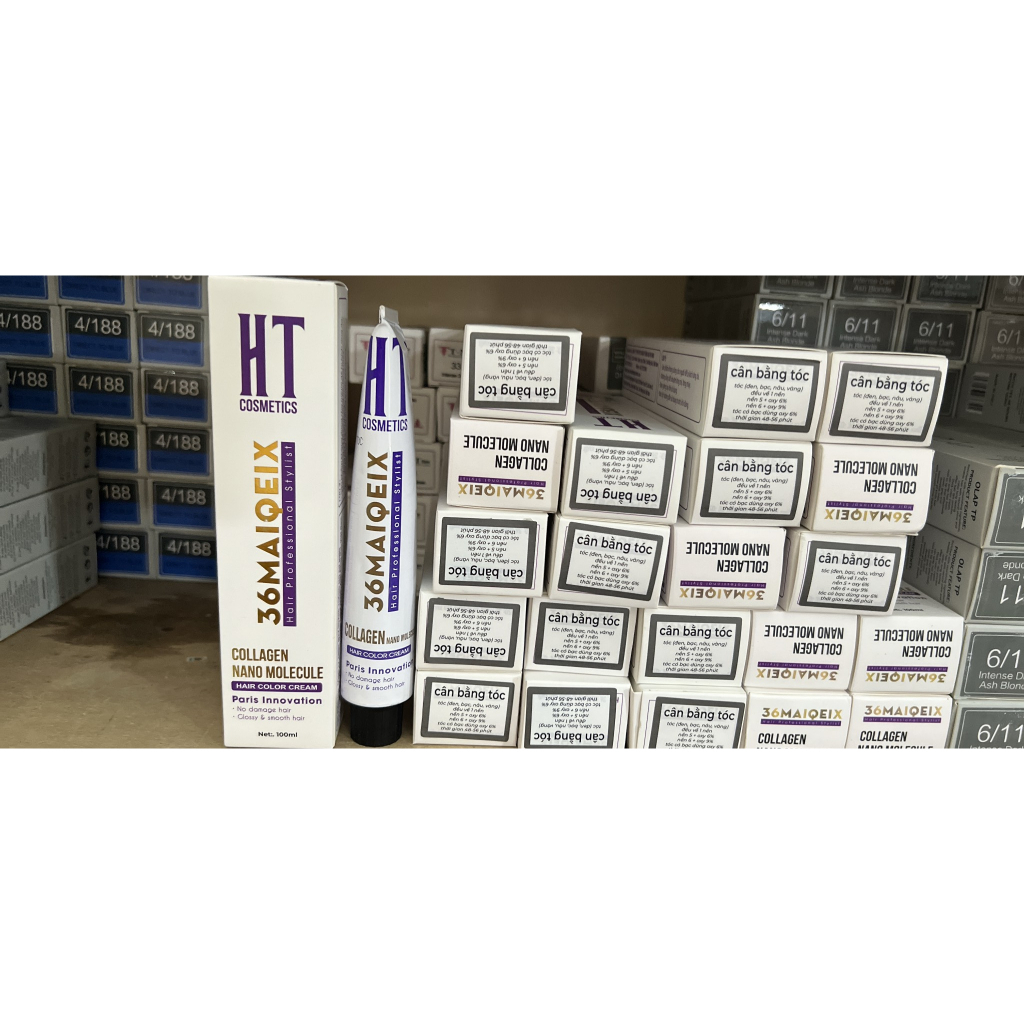 Màu cân bằng thuốc nhuộm HT 36 MAIQEIX cân bằng tóc nhiều khúc màu không amoniac_ Camy Shop68