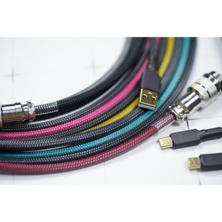 Dây cáp custom cho bàn phím cơ 49Fzone Custom Cable USB - Gradient .ver