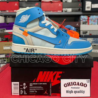 Giày off-white x air jordan 1 retro high og ‘unc’
