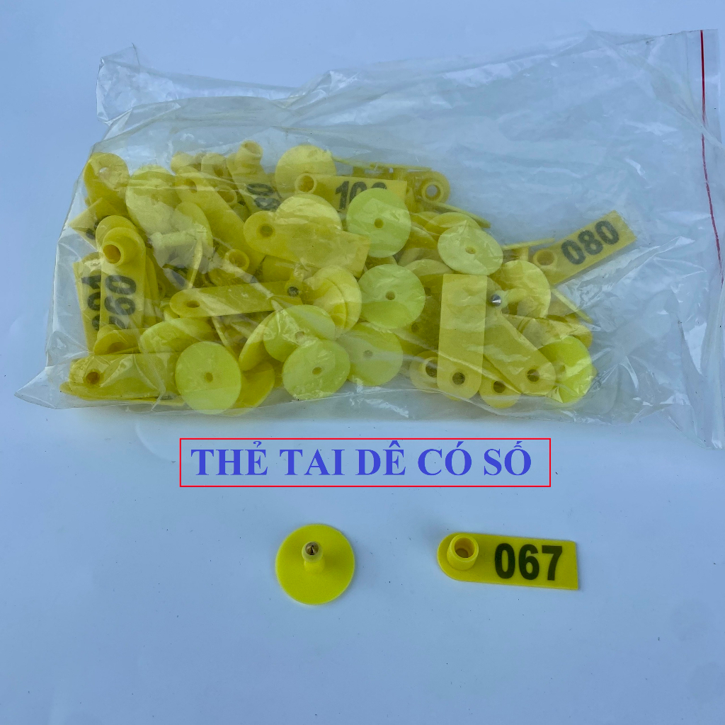 Thẻ Tai Heo, Thẻ Tai Bò, Dê Có Số Và Không Số Loại thường và Allfelex